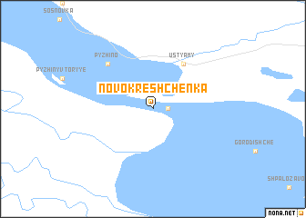 map of Novokreshchenka