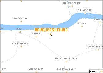 map of Novokreshchino