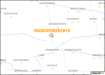 map of Novo-Krivorozhʼye