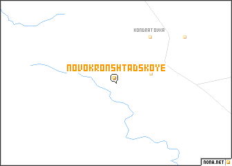 map of Novokronshtadskoye