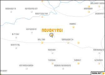 map of Novokyrgi