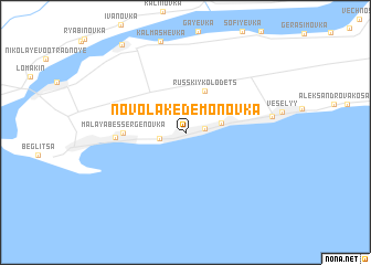 map of Novolakedemonovka