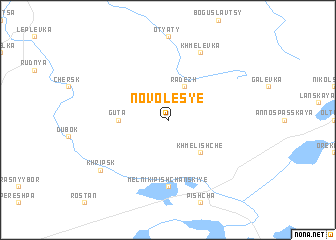 map of Novolesʼye