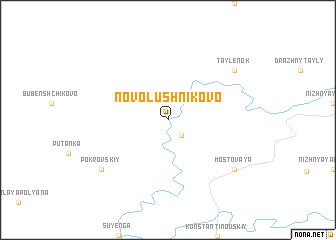 map of Novolushnikovo