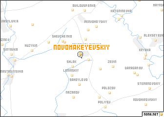 map of Novo-Makeyevskiy