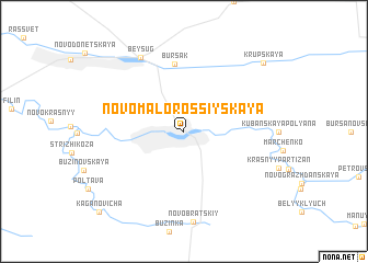 map of Novomalorossiyskaya