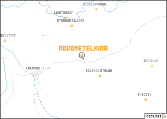 map of Novometëlkina
