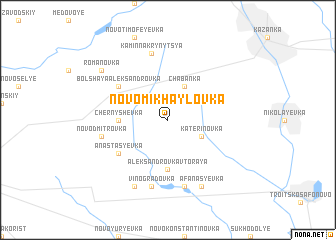 map of Novomikhaylovka