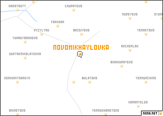 map of Novomikhaylovka