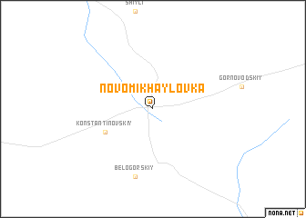 map of Novomīkhaylovka