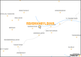 map of Novomikhaylovka