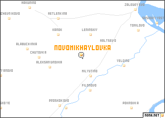 map of Novomikhaylovka