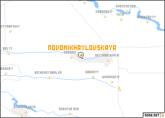 map of Novomikhaylovskaya