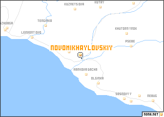 map of Novomikhaylovskiy