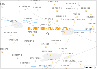 map of Novomikhaylovskoye