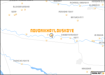 map of Novomikhaylovskoye