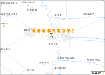 map of Novomikhaylovskoye