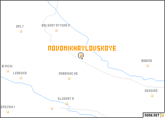 map of Novomikhaylovskoye