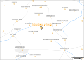 map of Novomlynka
