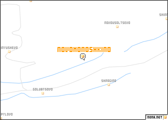 map of Novomonoshkino