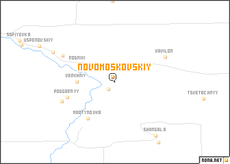 map of (( Novomoskovskiy ))