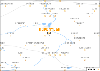 map of Novomylʼsk