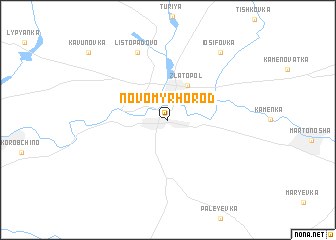 map of Novomyrhorod
