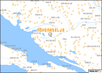 map of Novo Naselje