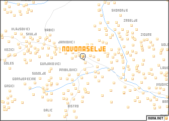 map of Novo Naselje