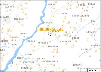 map of Novo Naselje