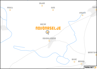 map of Novo Naselje