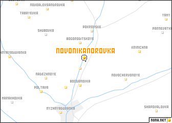 map of Novonikanorovka