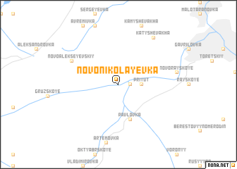 map of Novonikolayevka