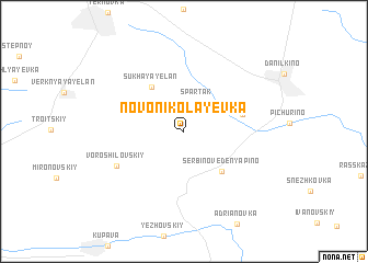 map of Novonikolayevka