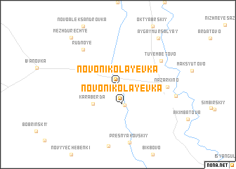 map of Novonikolayevka