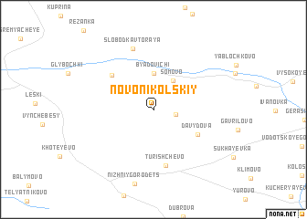 map of Novo-Nikol\