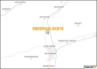 map of Novonikolʼskoye