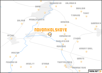 map of Novo-Nikol\