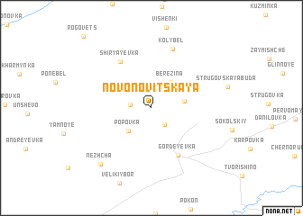 map of Novonovitskaya