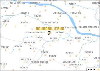 map of Novo Obilićevo