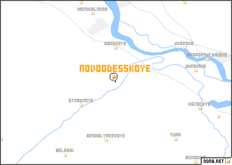 map of Novoodesskoye