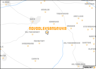 map of Novooleksandrivka
