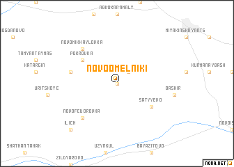 map of Novoomel\