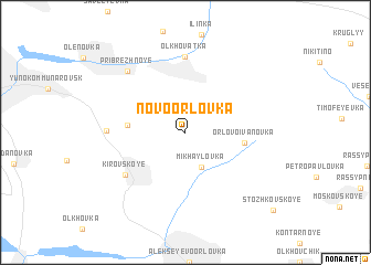 map of Novoorlovka