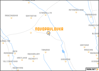 map of (( Novo-Pavlovka ))