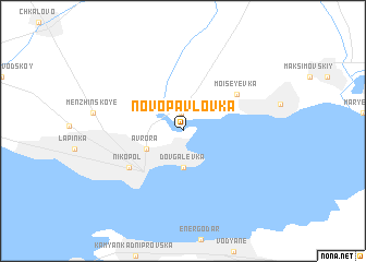 map of Novo-Pavlovka