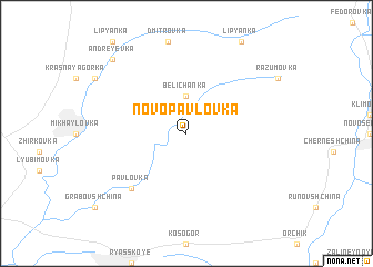 map of Novo-Pavlovka