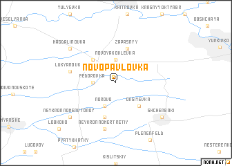 map of Novo-Pavlovka