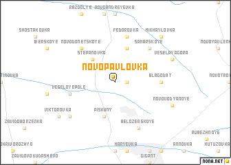 map of Novo-Pavlovka