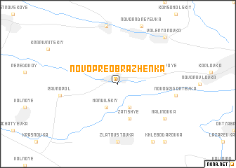 map of Novo-Preobrazhenka